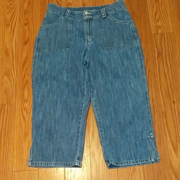 Riders by Lee denium capris Sz 8 - Picture 1 of 4